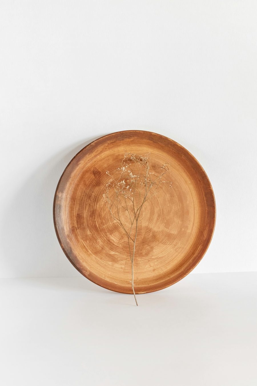 Hand-finished natural wood decorative bowl