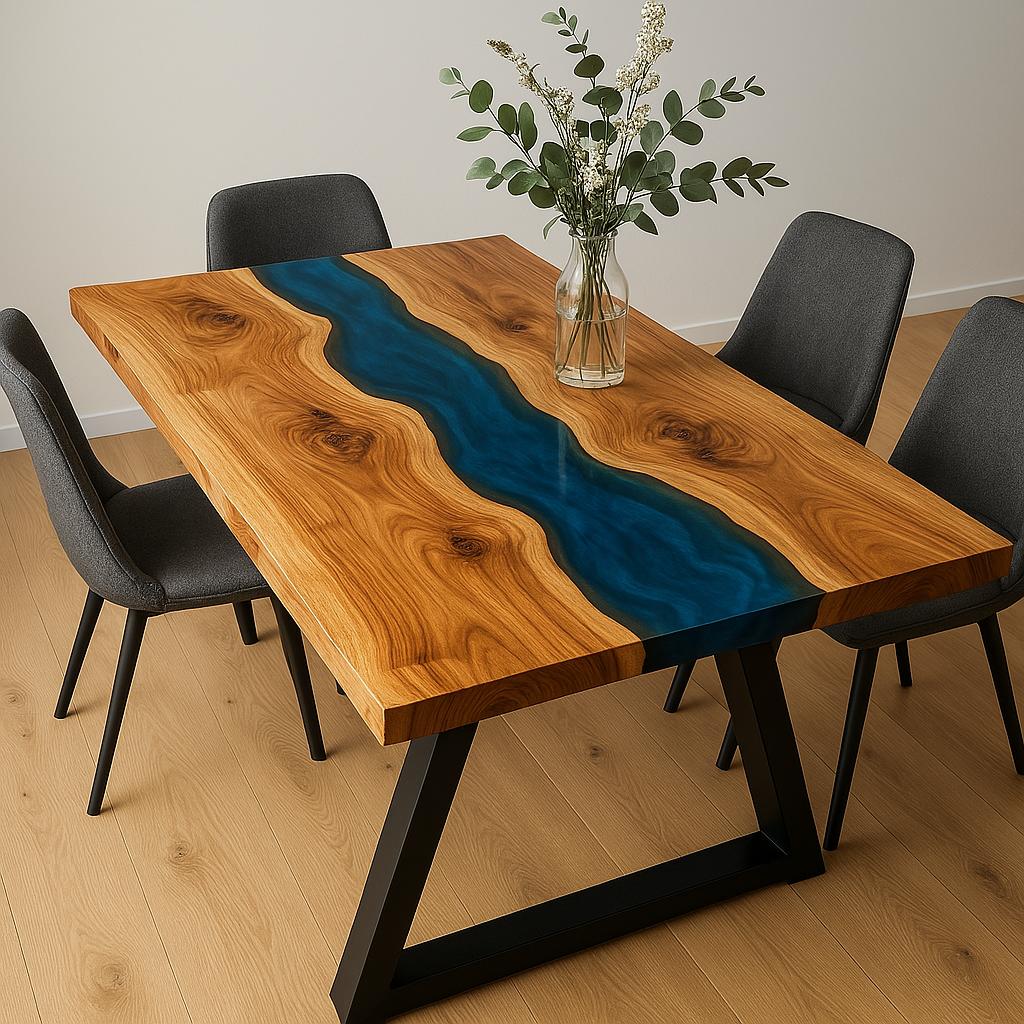 Beautiful resin table background
